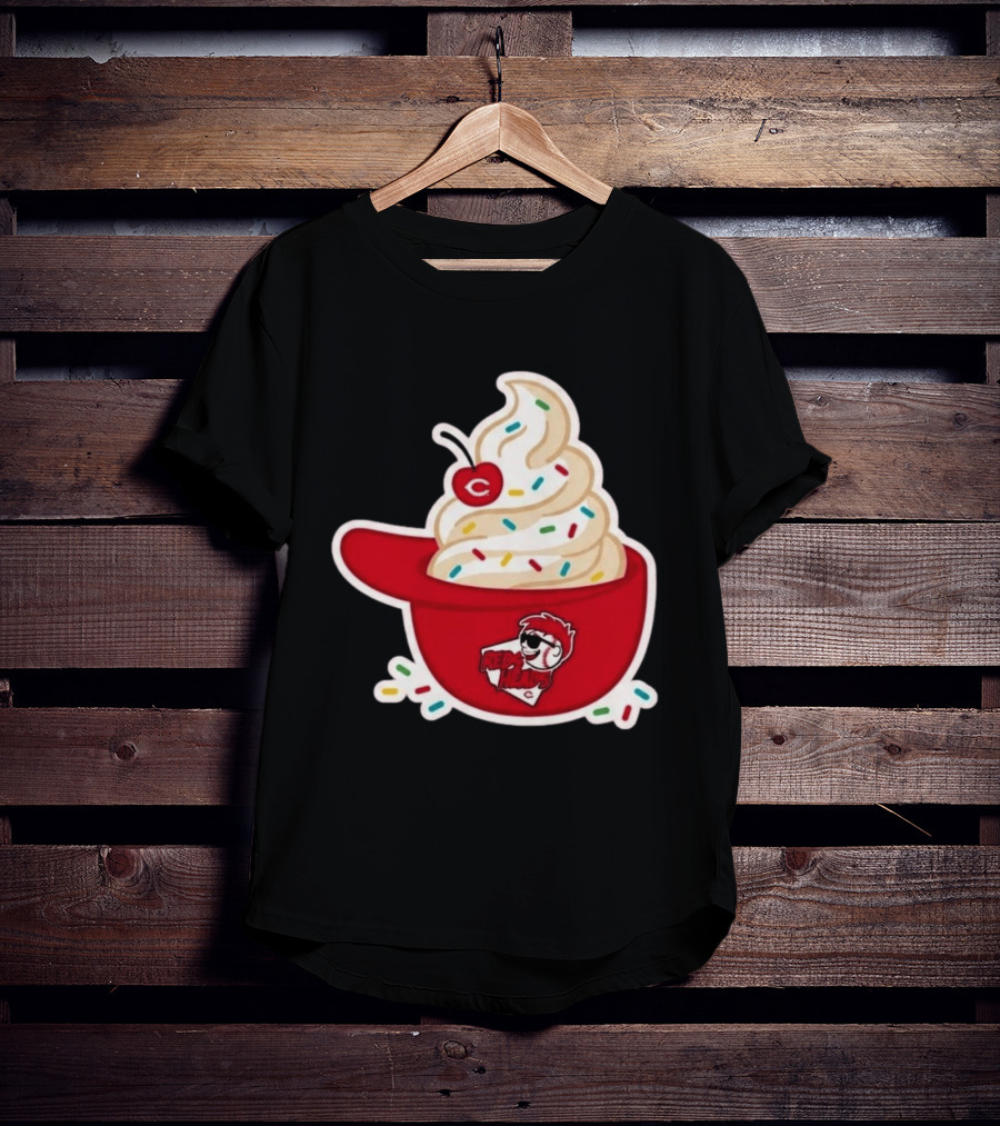 2026 Reds Heads Extra Innings Ice Cream Baseball Cap T-Shirt