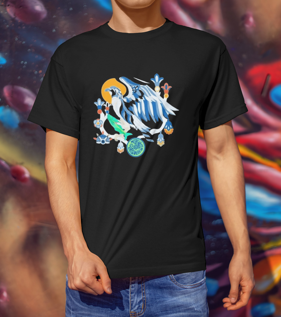 2026 Seahawks Latino Heritage Seahawks Bird Aztec T-Shirt