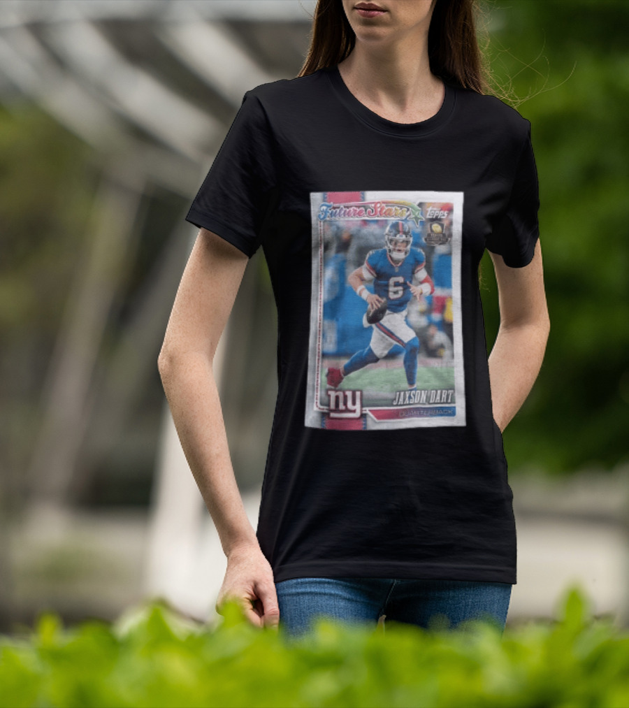 2026 Topps Future Stars Jaxson Dart New York Giants Quarterback T-Shirt