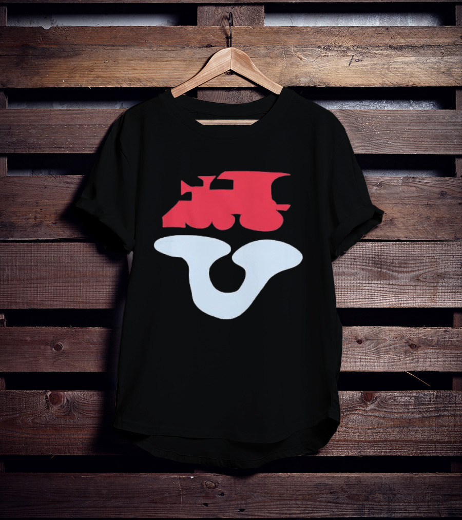 Dover Street Market Store Shop Cdg Red Train Blue Shape T-Shirt