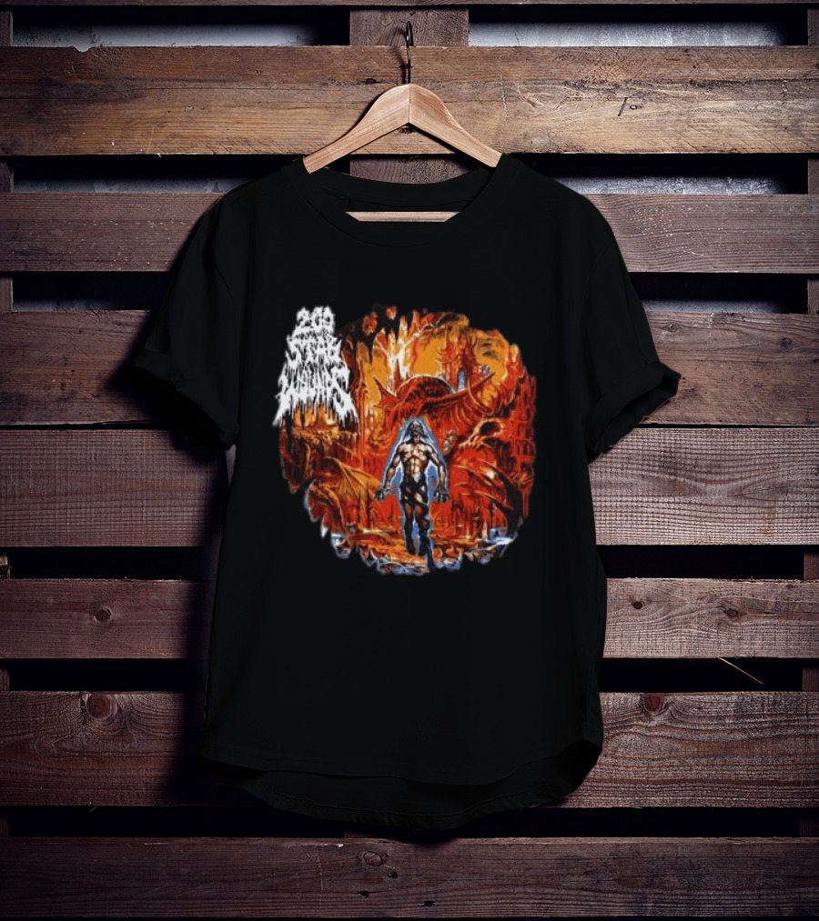 200 Stab Wounds Lowest Form Evilgreed Shop Longsleeve Fiery Dragon T-Shirt