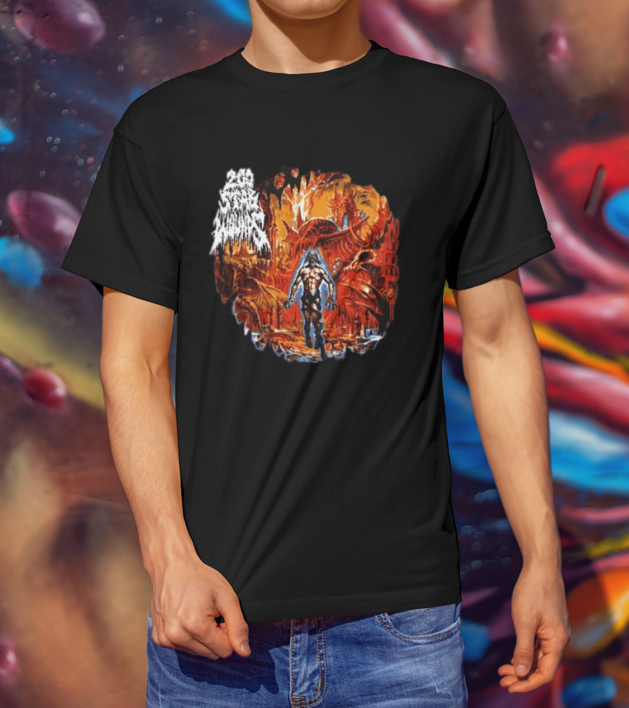 200 Stab Wounds Lowest Form Evilgreed Shop Longsleeve Fiery Dragon T-Shirt