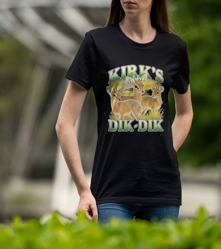 Kirk's Dik Dik Wildlife Safari Sunset Scene T-Shirt