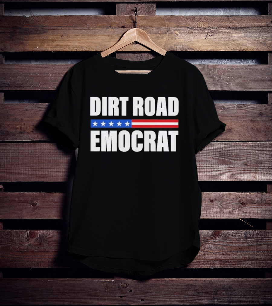 Dirt Road Democrat American Flag Stars Stripes T-Shirt