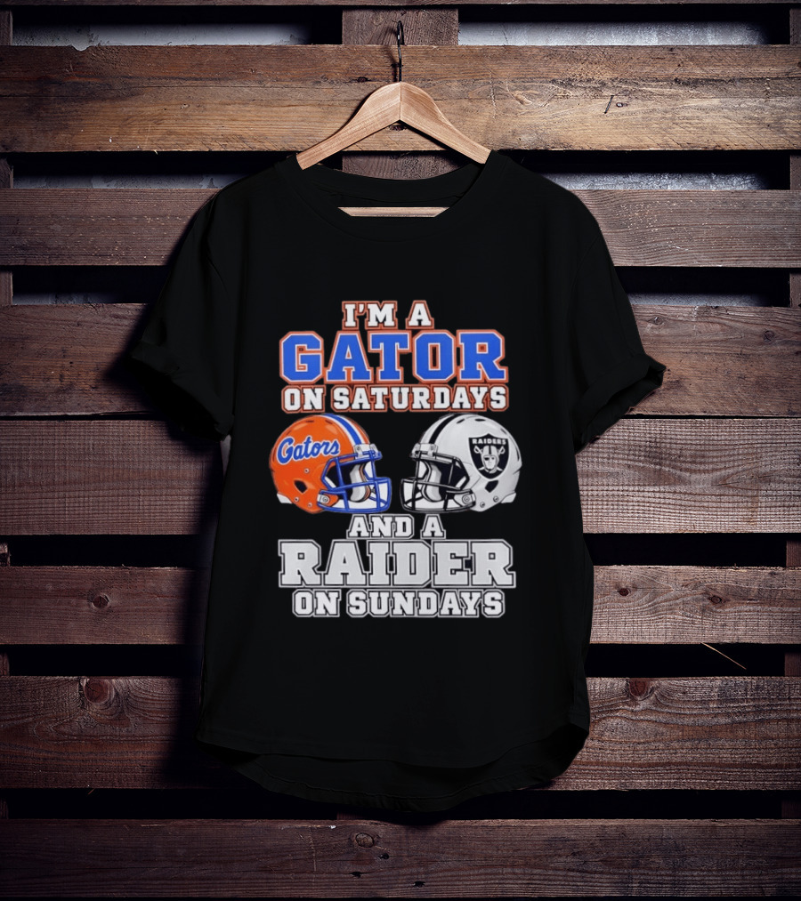 Gator Football Saturdays Raider Football Sundays T-Shirt