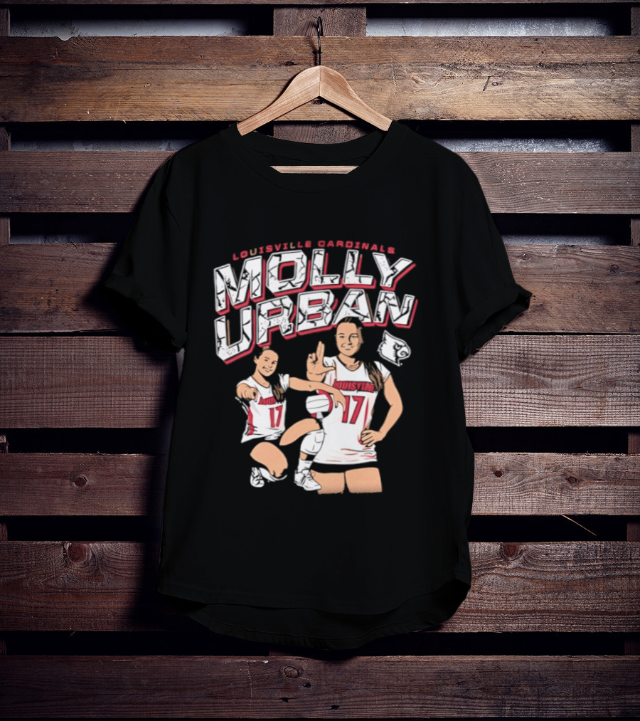 Molly Urban Louisville Cardinals Volleyball Number 17 T-Shirt