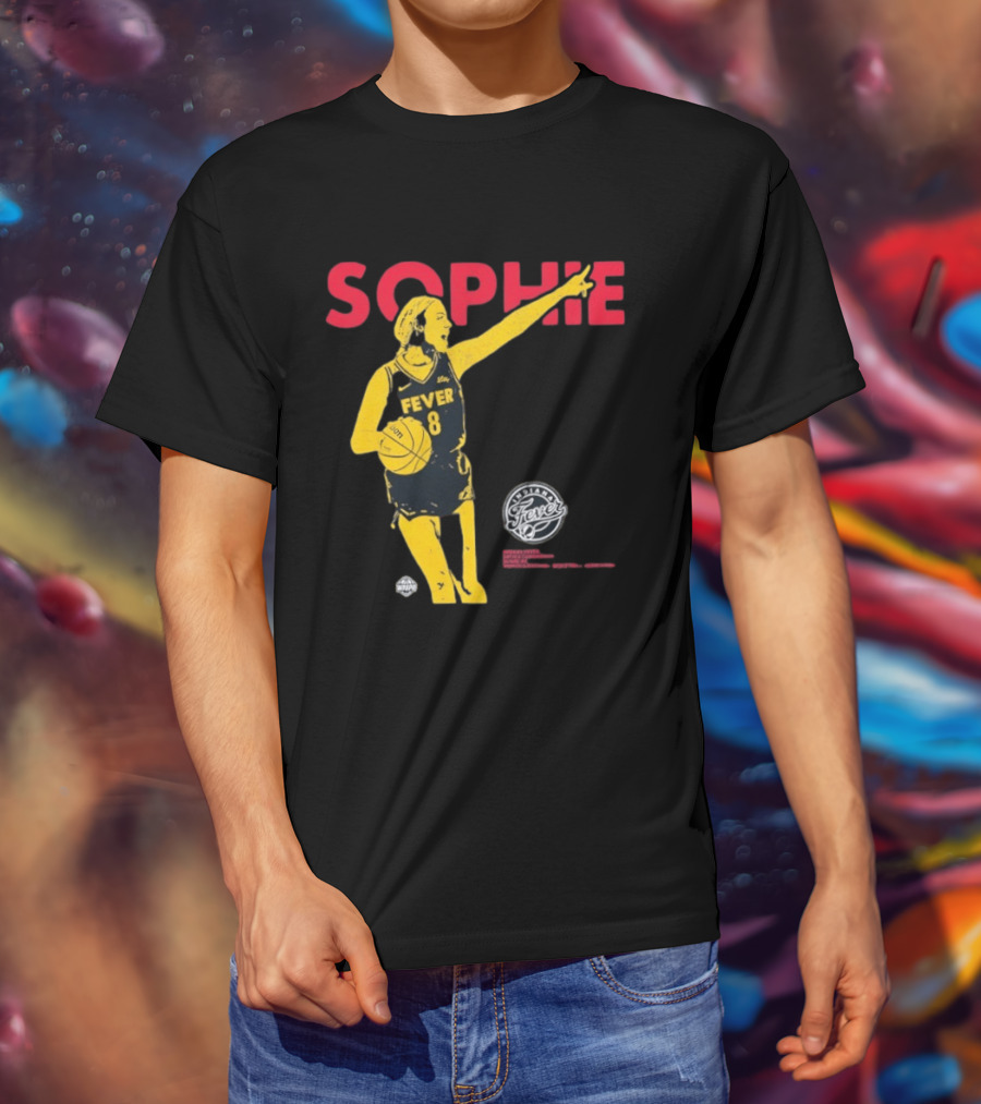 Sophie Cunningham Indiana Fever Basketball Number 8 T-Shirt