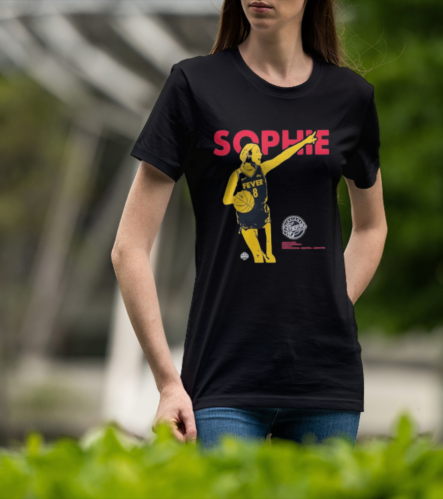 Sophie Cunningham Indiana Fever Basketball Number 8 T-Shirt