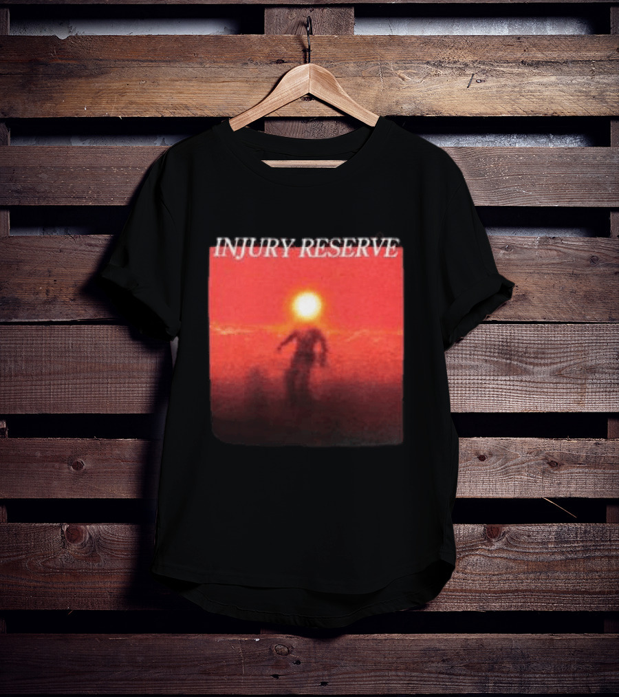 INJURY RESERVE Album Cover Red Sun Scene T-Shirt