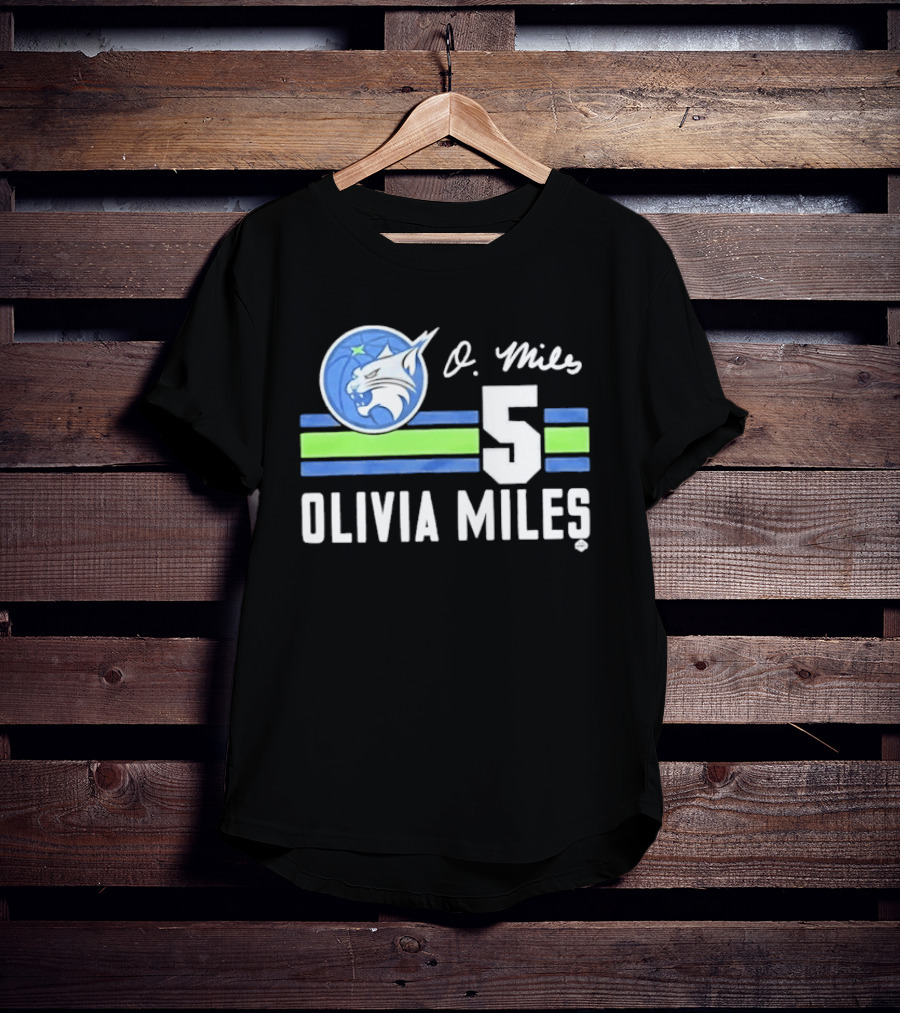 Minnesota Lynx Olivia Miles 5 WNBA Basketball Fan Gear T-Shirt