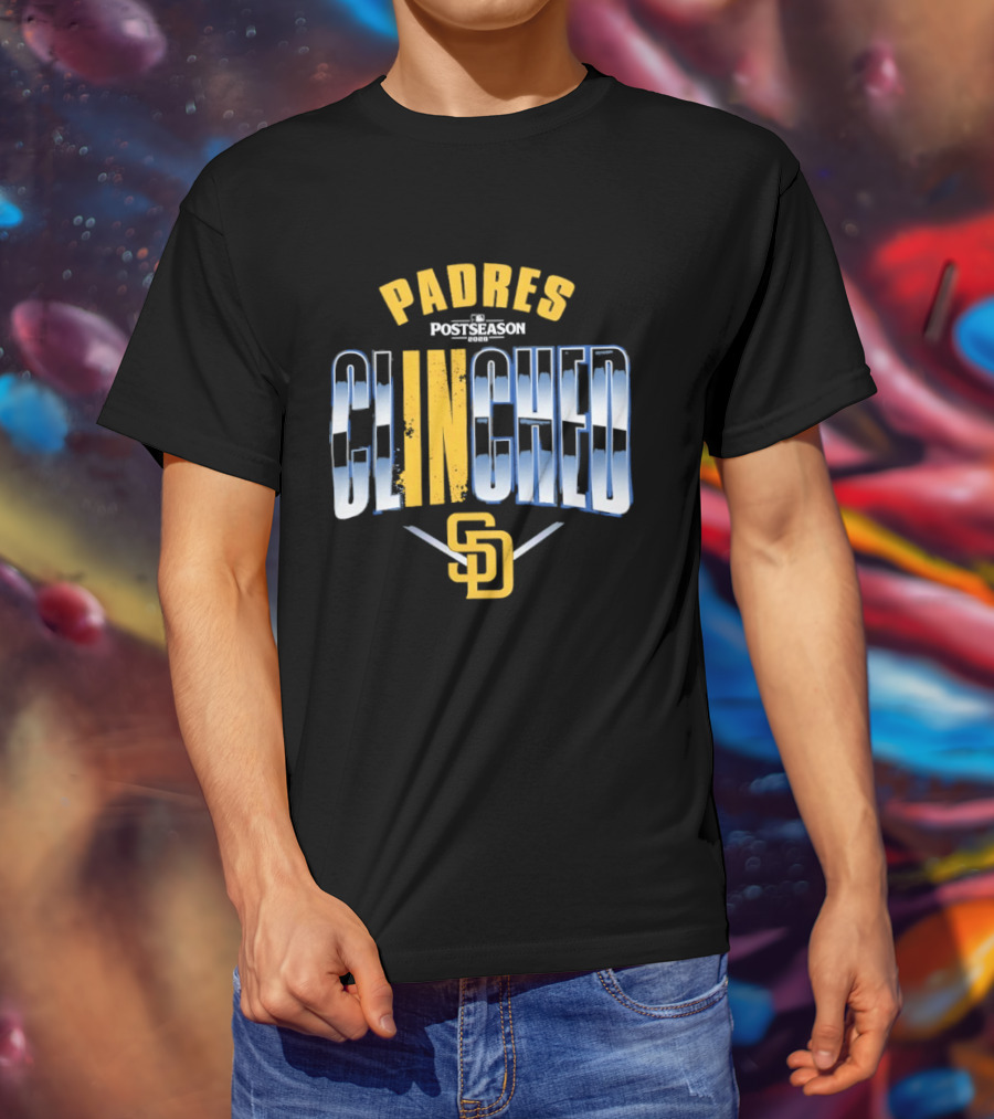San Diego Padres 2026 MLB Postseason Clinched Padres Postseason Clinched SD T-Shirt