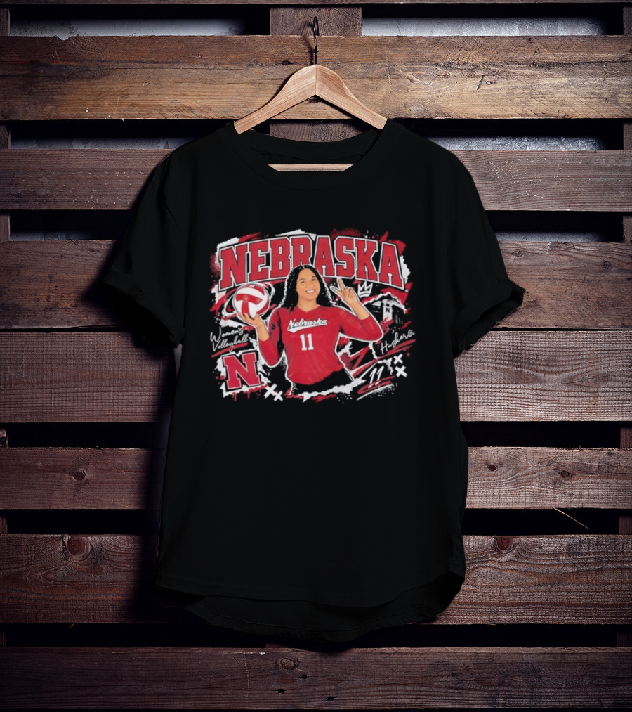 Nebraska Volleyball Teraya Sigler 11 Streetwear T-Shirt