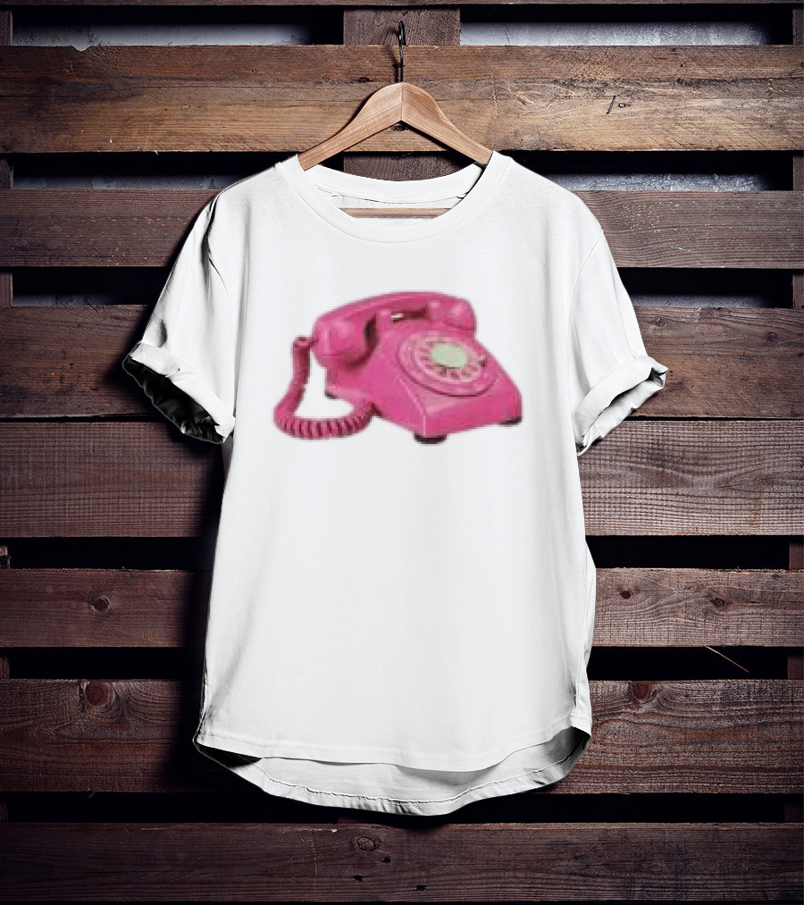 Fesspool Shop Retro Pink Phone Crop Top T-Shirt