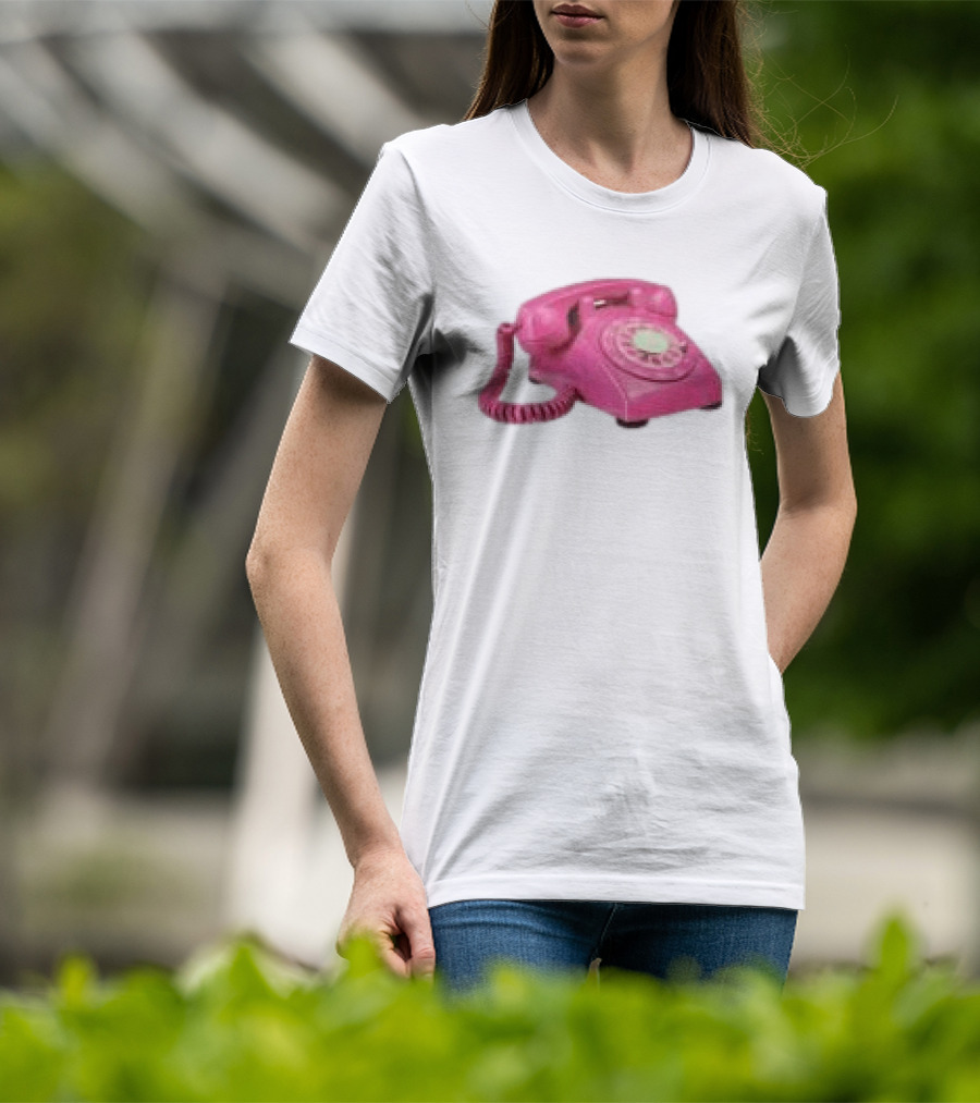 Fesspool Shop Retro Pink Phone Crop Top T-Shirt