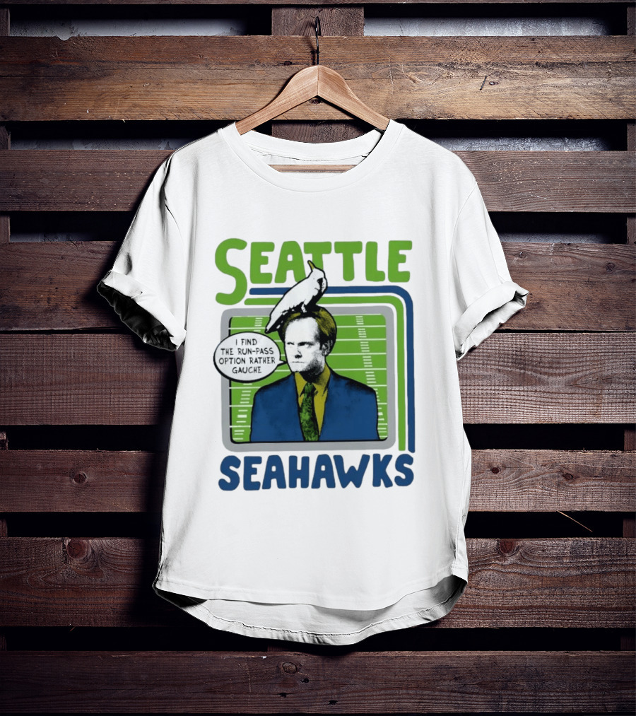 Kelsey Grammer Seahawks Run Pass Option Gauche T-Shirt