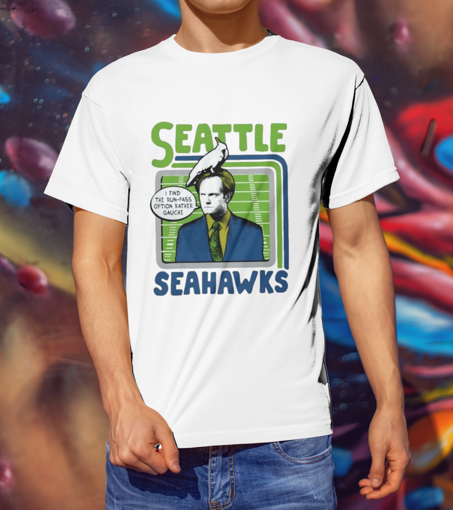 Kelsey Grammer Seahawks Run Pass Option Gauche T-Shirt