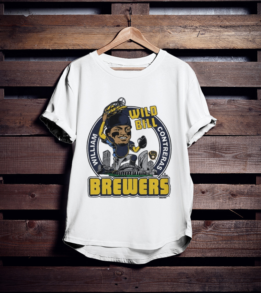 Milwaukee Brewers Wild Bill William Contreras Baseball 2026 T-Shirt