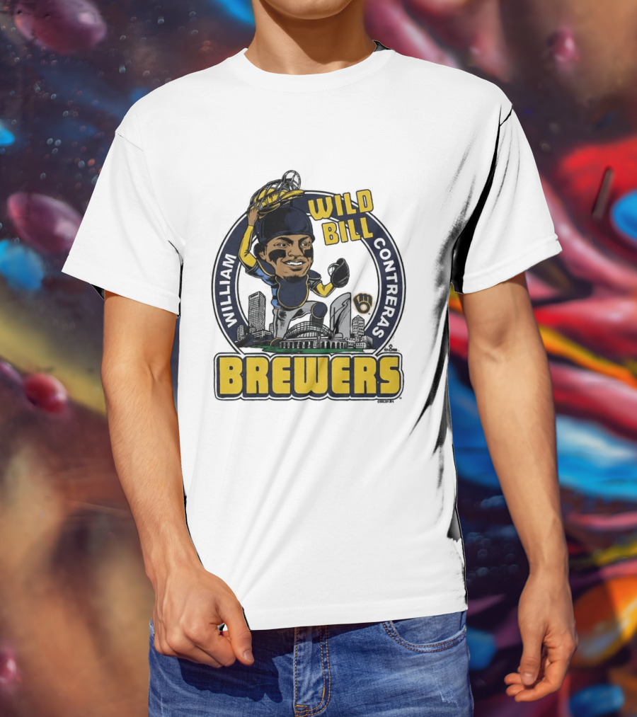 Milwaukee Brewers Wild Bill William Contreras Baseball 2026 T-Shirt