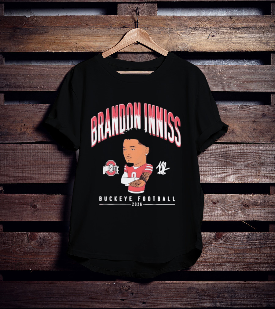 Ohio State Buckeyes Brandon Inniss 2026 Football Caricature T-Shirt