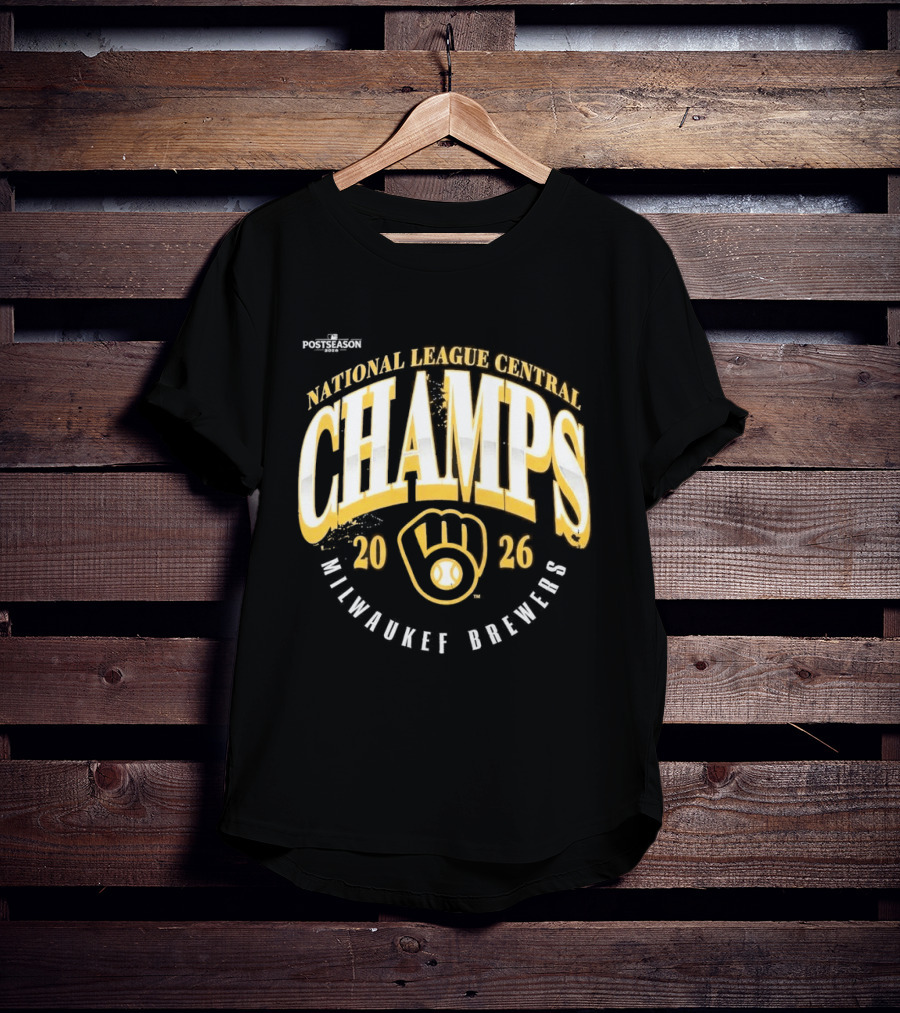 Milwaukee Brewers 2026 National League Central Champs T-Shirt