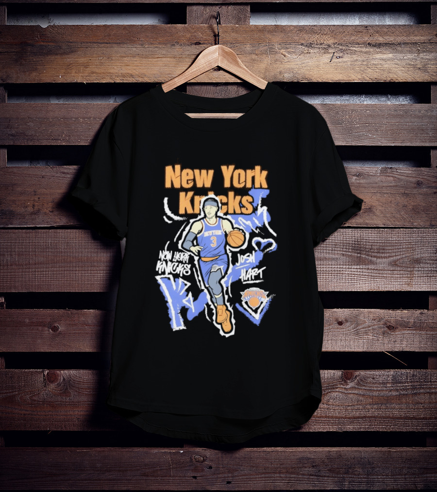 New York Knicks Josh Hart Chalked Up Basketball Player T-Shirt