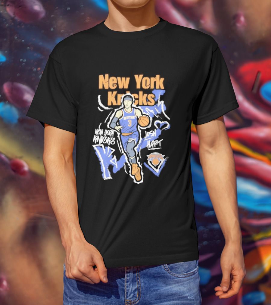 New York Knicks Josh Hart Chalked Up Basketball Player T-Shirt