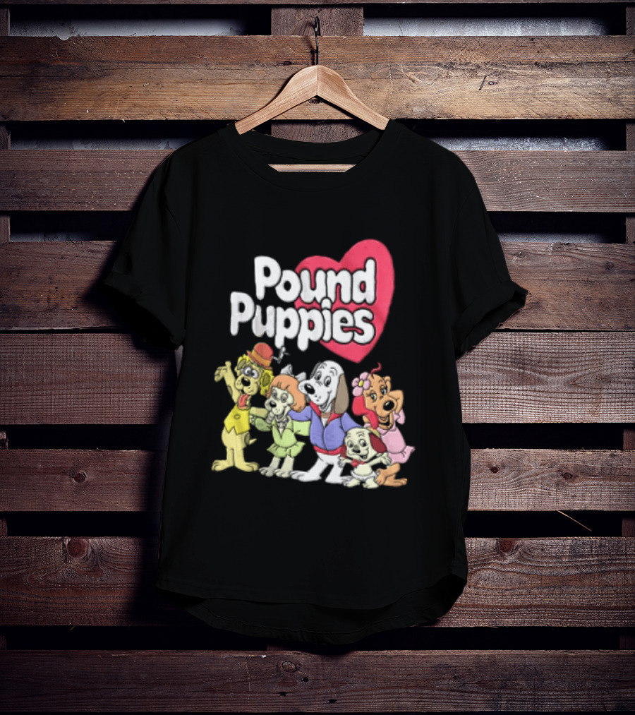 Pound Puppies Heartwarming Cartoon Characters T-Shirt