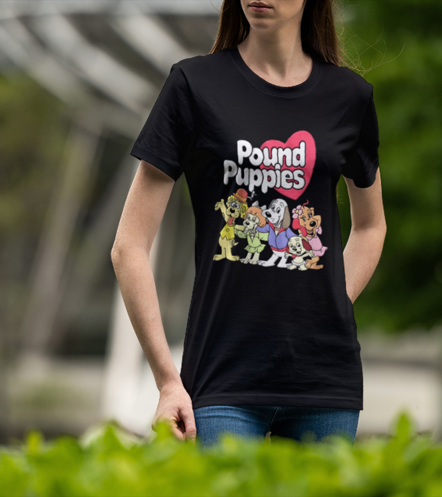 Pound Puppies Heartwarming Cartoon Characters T-Shirt