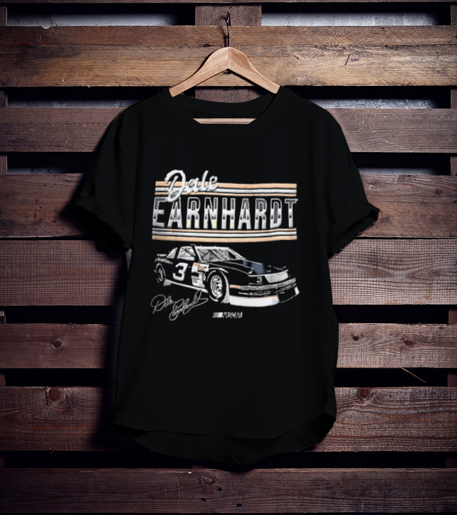 Dale Earnhardt Number 3 NASCAR Stock Car Classic Distressed T-Shirt