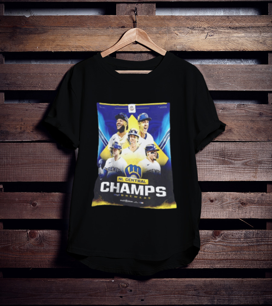 NL Central Champs Brewers Postseason Milwaukee Brewers Fan Gear 2026 T-Shirt