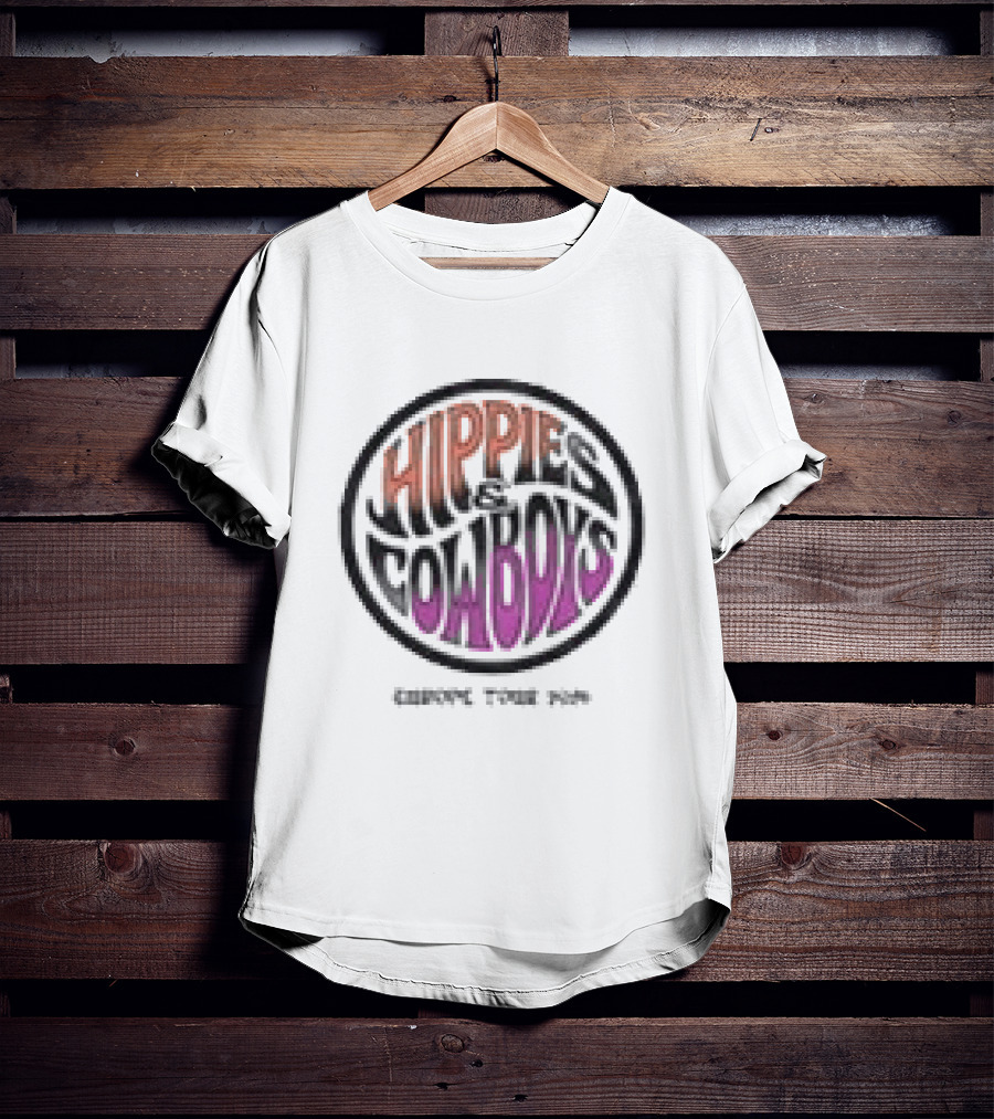 Hippies And Cowboys Europe Tour 2026 White T-Shirt