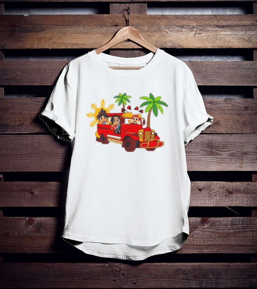 Jollibee Foods Store Jeepney Adventure Jollibee X Forgotten Island Collaboration T-Shirt
