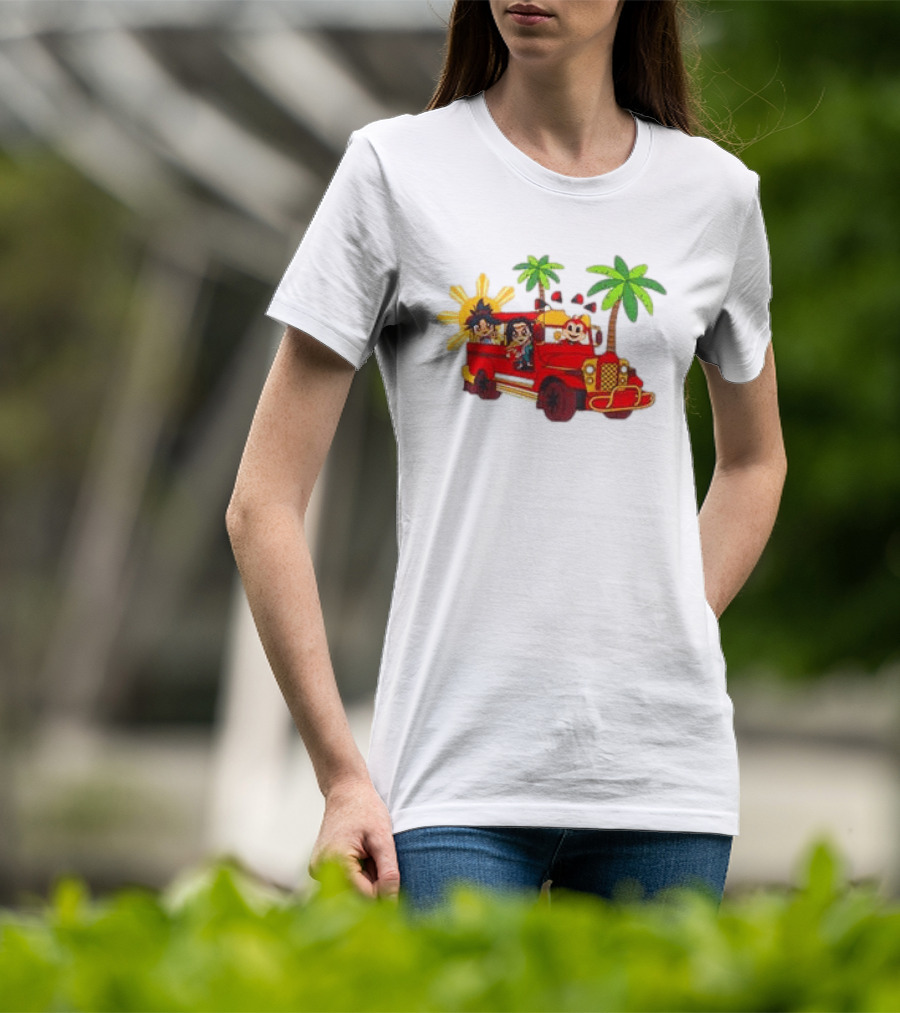 Jollibee Foods Store Jeepney Adventure Jollibee X Forgotten Island Collaboration T-Shirt