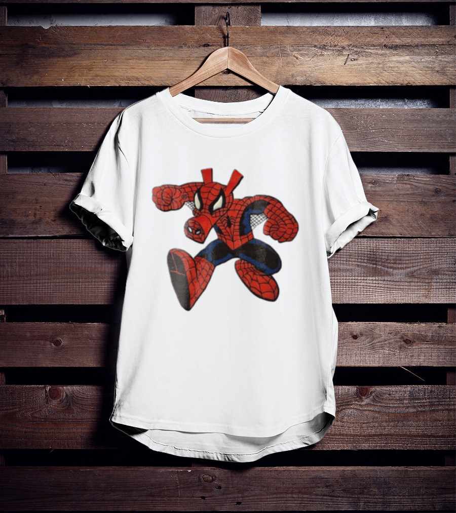Marvel Comics Cartoon Spider Ham Peter Porker 1986 Pig Suit T-Shirt