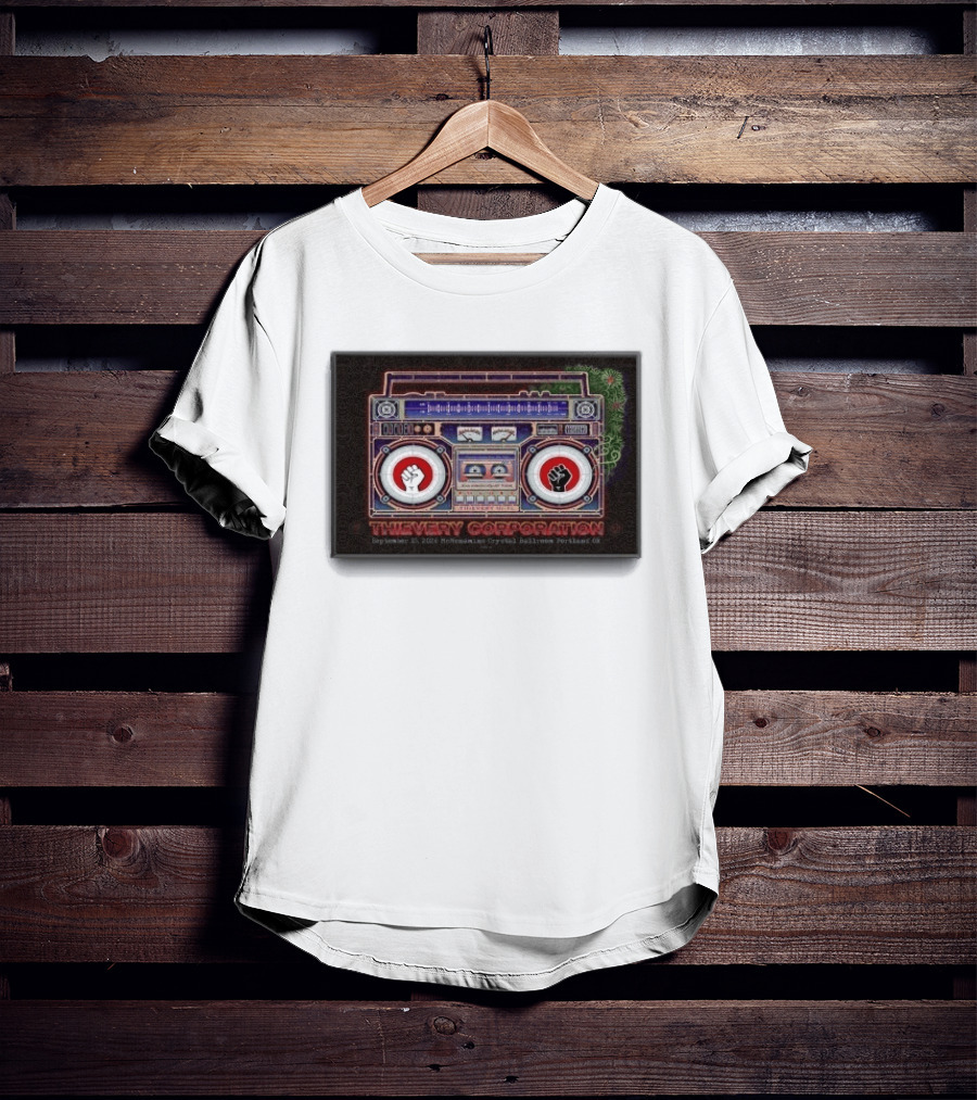 Thievery Corporation Boombox September 15 2026 McMenamins Crystal Ballroom Portland OR T-Shirt