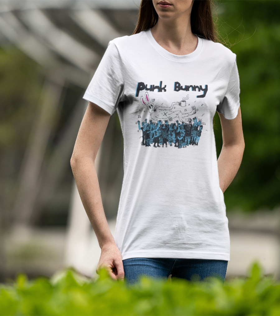 Punk Bunny Music Band Crowd T-Shirt
