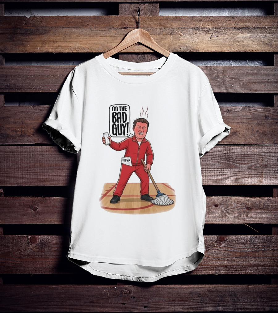 I'm The Bad Guy Rico Bosco Red Tracksuit HIPPA Janitor T-Shirt