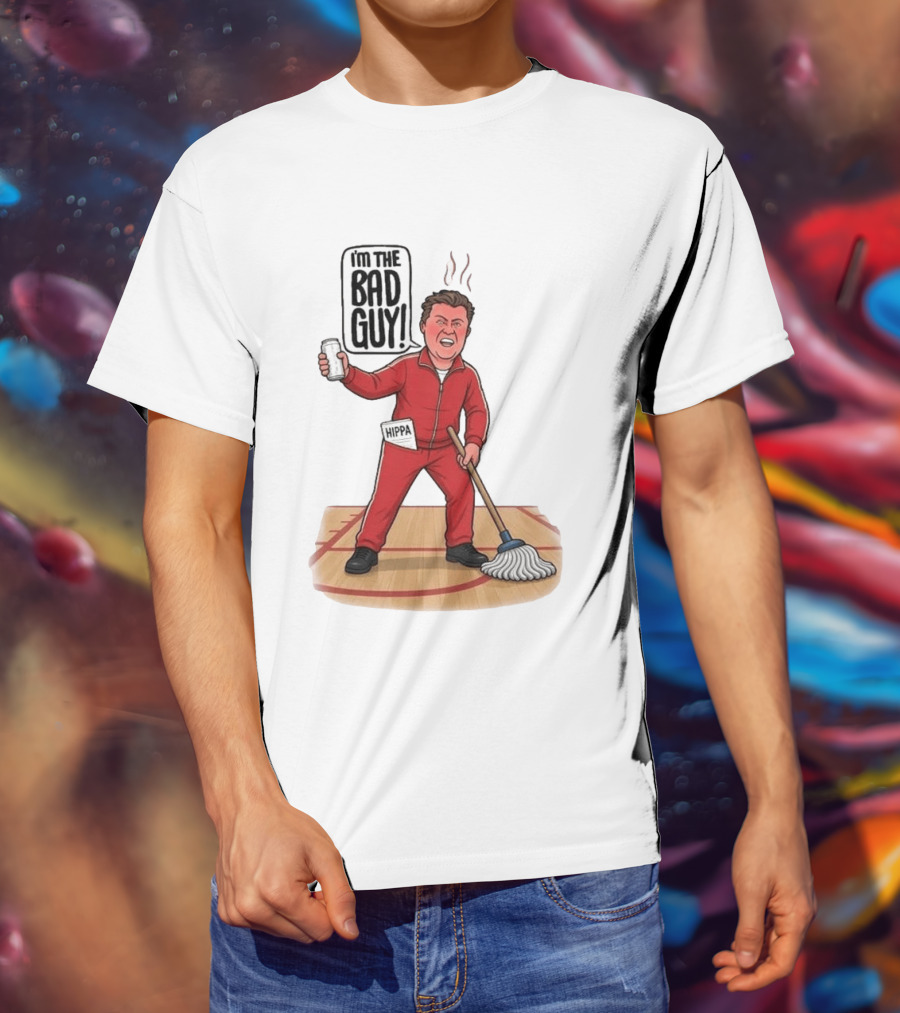 I'm The Bad Guy Rico Bosco Red Tracksuit HIPPA Janitor T-Shirt