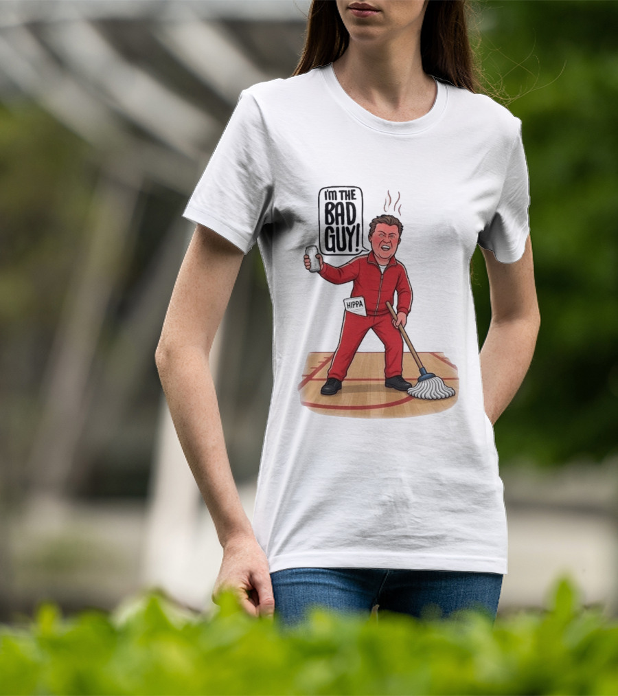 I'm The Bad Guy Rico Bosco Red Tracksuit HIPPA Janitor T-Shirt