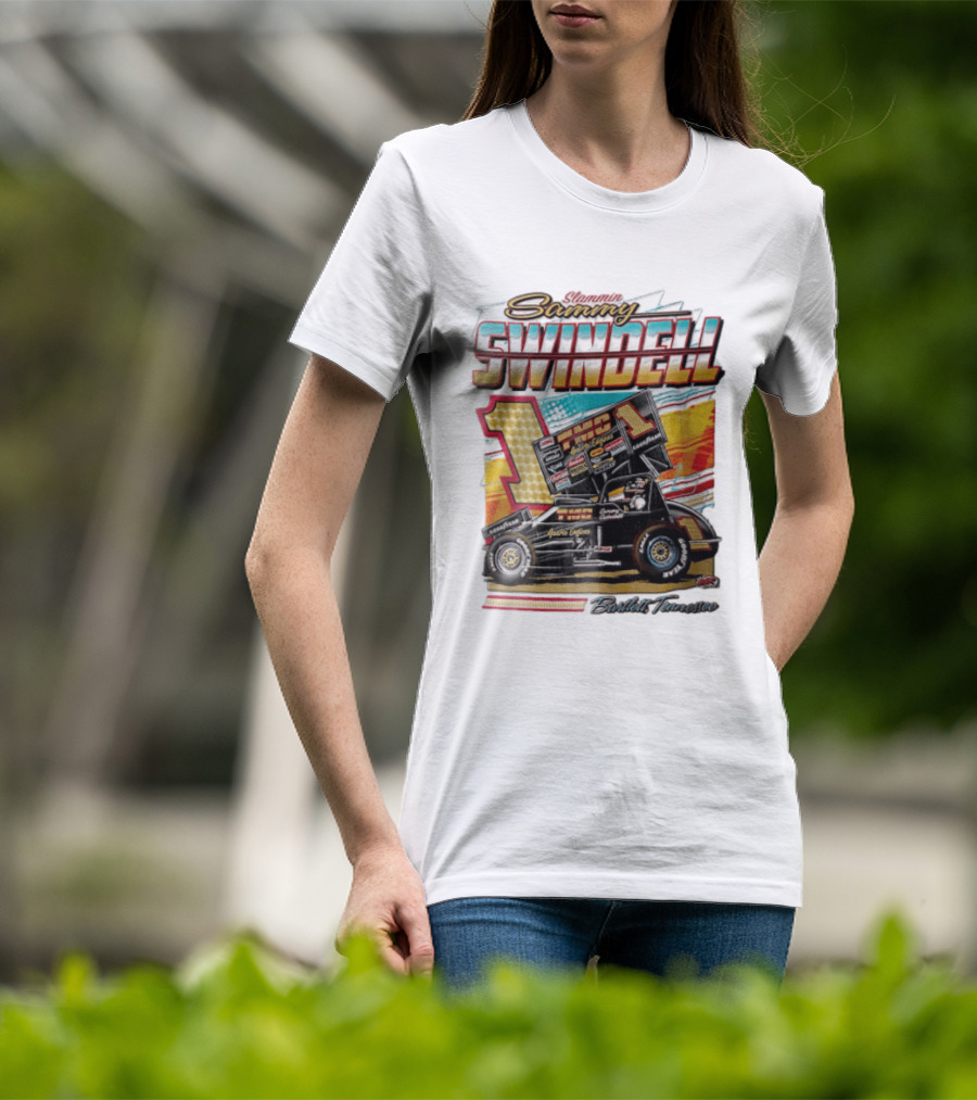 Slammin Sammy Swindell Number 1 Sprint Car Bartlett Tennessee Racing T-Shirt