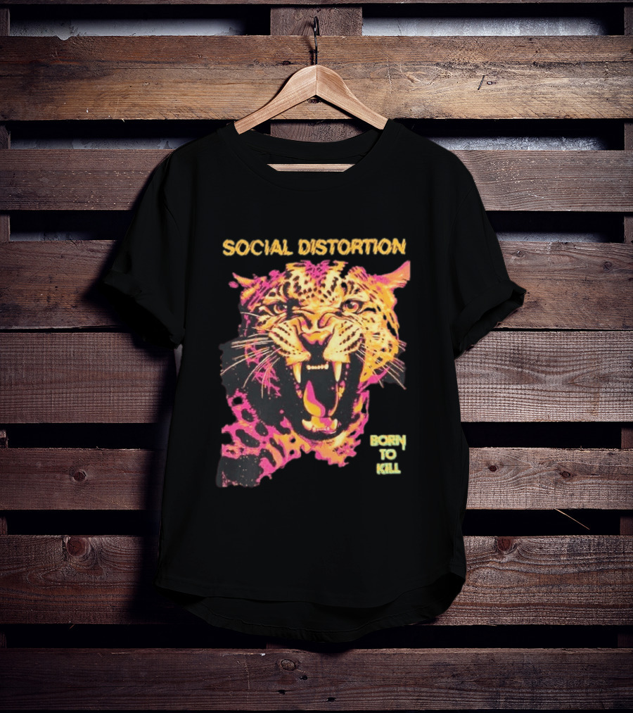 Social Distortion Born To Kill Leopard 2026 T-Shirt