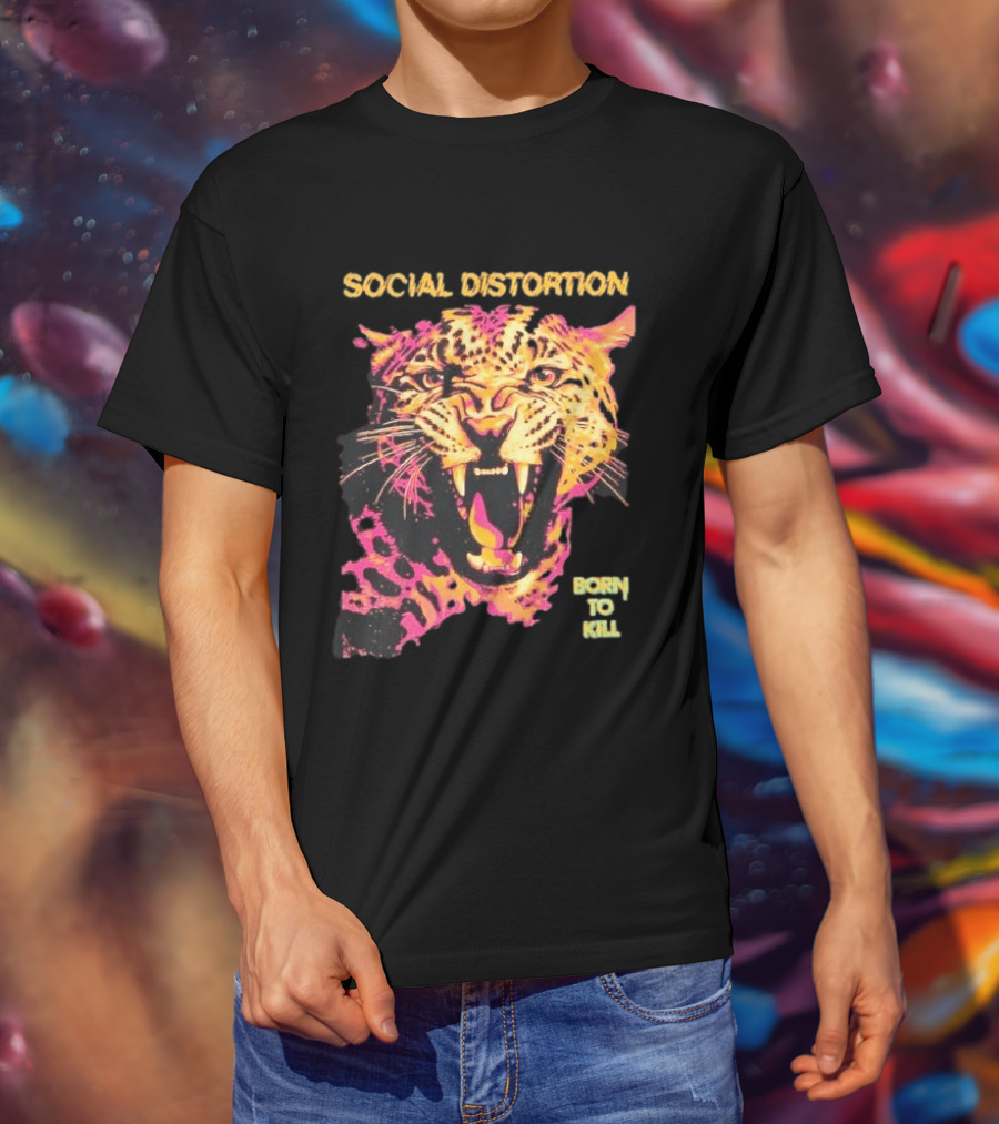 Social Distortion Born To Kill Leopard 2026 T-Shirt