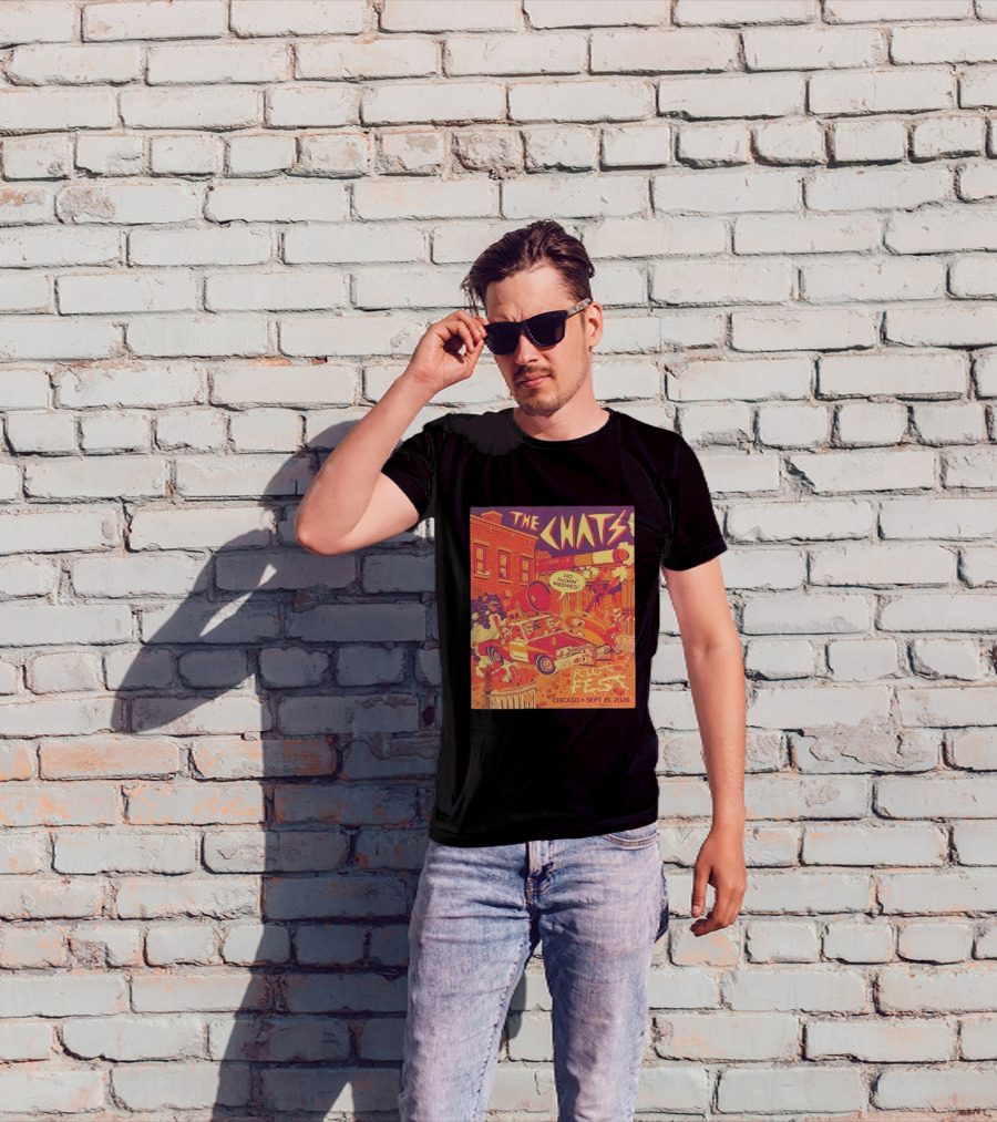 The Chats Riot Fest Chicago September 19 2026 Vintage Comic T-Shirt
