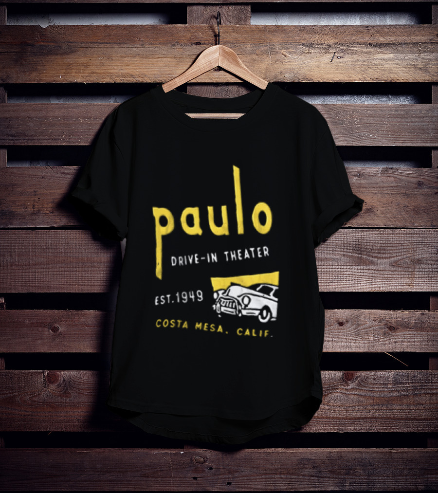 Paulo Drive In Theater Est 1949 Costa Mesa Calif Retro Car T-Shirt