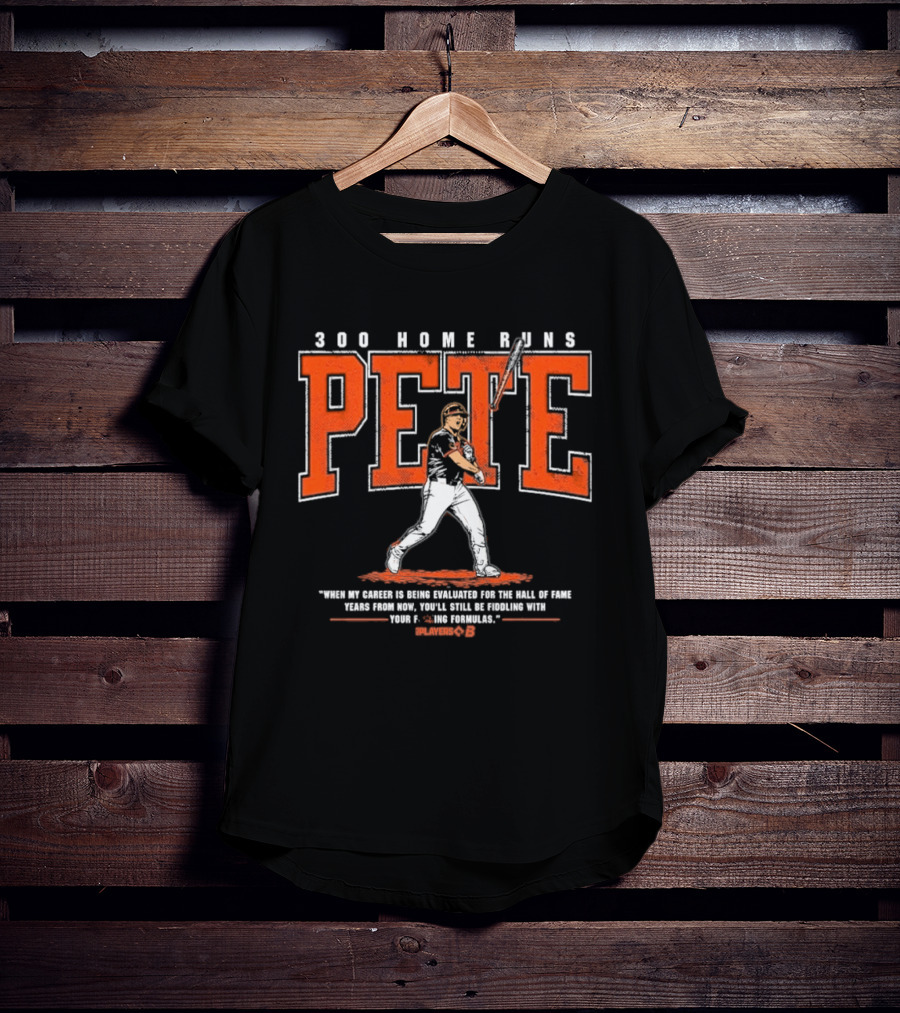 Pete Alonso 300 Home Runs Bat Throw Players' B T-Shirt