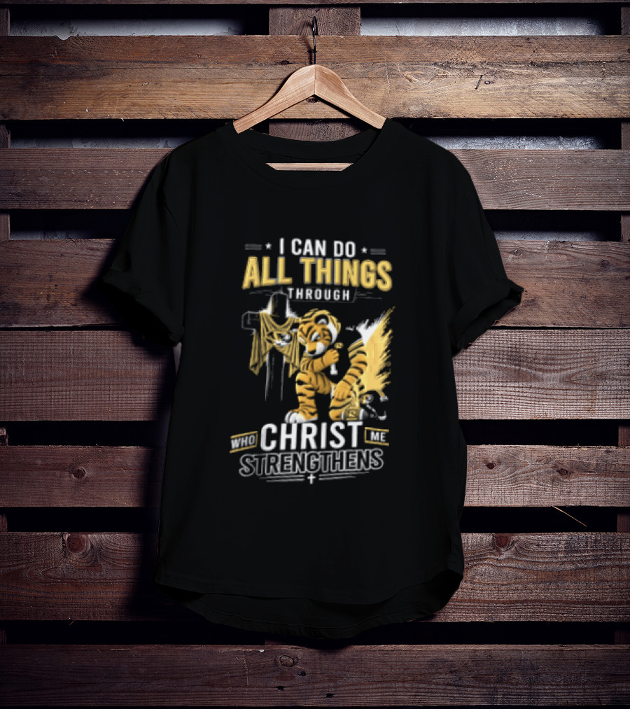 I Can Do All Things Through Christ Who Strengthens Me Mizzou Tiger T-Shirt