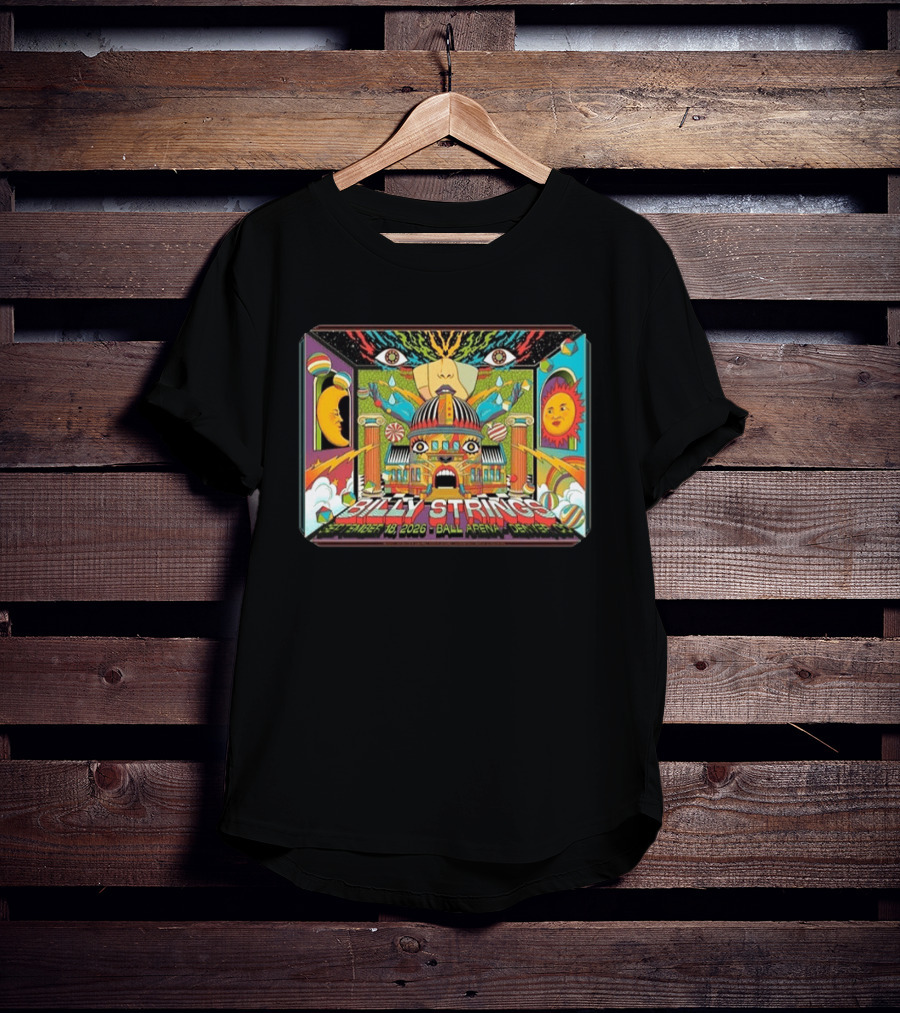 Billy Strings Ball Arena Denver September 18 2026 By Pedro Correa Psychedelic T-Shirt