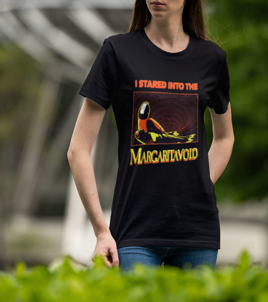 I Stared Into The Margaritavoid Macaw Parrot Psychedelic Journey T-Shirt