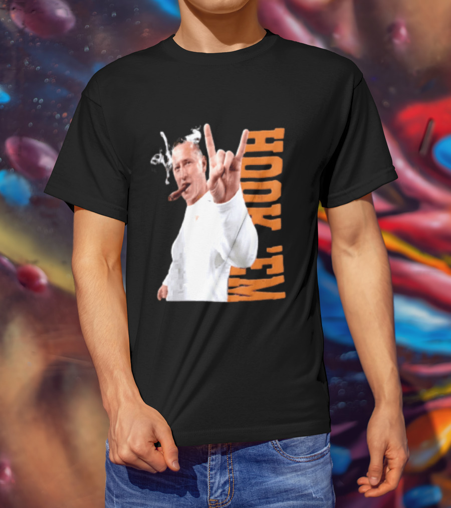 Coach Steve Sarkisian Hock 'Em Gesture Football Spirit T-Shirt