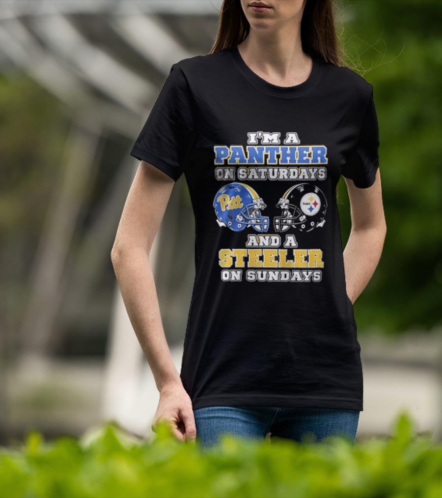 I’m A Panther On Saturdays And A Steeler On Sundays T-Shirt